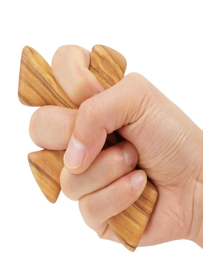 Yookin صليب يوكين الخشبي الطبيعي المصنوع يدويًا من خشب الزيتون، صليب يسوع بطول 5 بوصات، هدية للصلاة في كنيسة النخيل - Image 1